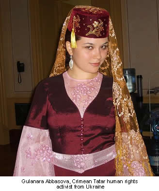 Gulanara Abbasova, Crimean Tatar human rights activist from Ukraine