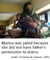 Marina was jailed for marrying without permission