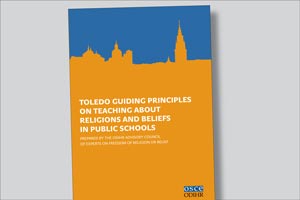 Cover of the Toledo Guiding Principles on Teaching About Religions and Beliefs (OSCE)