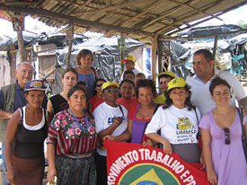 International participants with landless movements