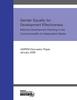 Gender Equality and Aid Effectiveness Discussion Papers