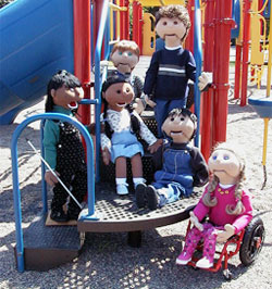 puppets on a playground