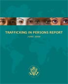 Trafficking In Persons Report June 2008 cover.