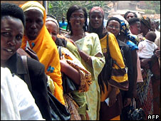 Women voters in Rwanda