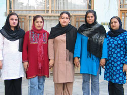 Afghan women journalists