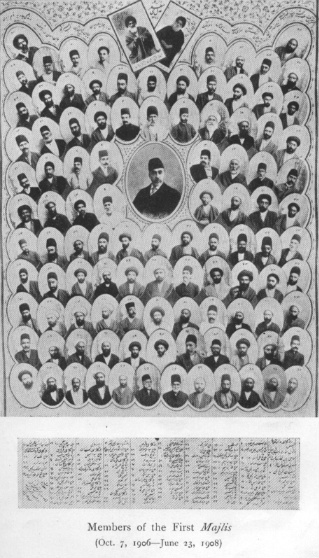 Members of the first Majlis - Oct 7, 1906 - June 23, 1908