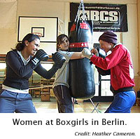 Women at Boxgirls in Berlin