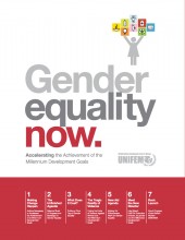 Gender Equality Now. Accelerating the Achievement of the Millennium Development Goals