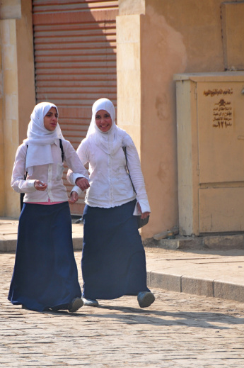 From a very young age schoolgirls in Cairo are pressured toward marriage. Image: Ed Yourton