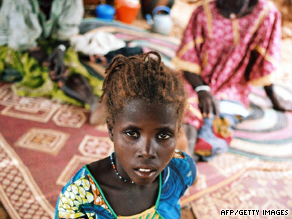 Young girls like this one in Niger are often forced into circumcision by their families.