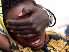 A girl undergoing circumcision