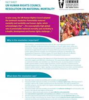 UNHRC Resolution Fact Sheet