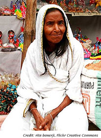 Widow in India