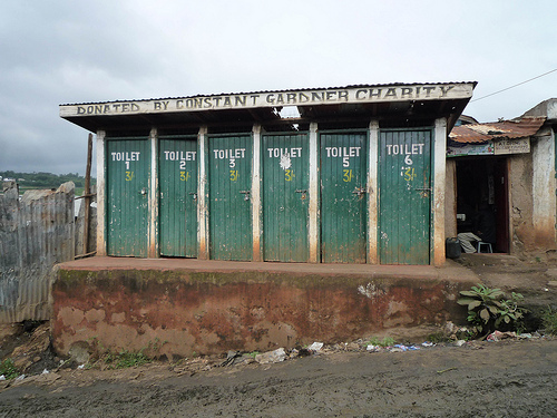 Nairobi, Kenya - Kibera slum toilets