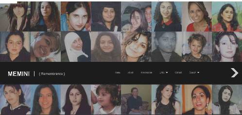 Memini - a new website about the victims of honour violence