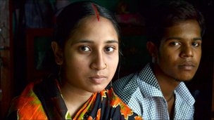 A 14-year-old child bride and her 19-year old-husband