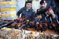 Illegal guns seized near Peshawar last week. / Credit:Ashfaq Yusufzai/IPS.