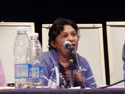 Cndida Fernndez, from Formosa province, testifies about harm caused by pesticides. Credit: Marcela Valente 