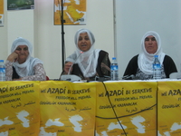 Kurdish women's rights activists at the Mesopotayma Social Festival