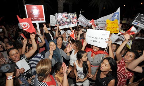 Tunisians protest for women's rights