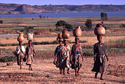 In most developing countries the task of collecting water falls to women