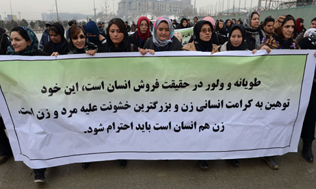 Afghan women protesters