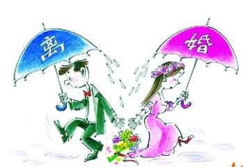The divorce rate in China has outstripped the marriage rate for the first time in the past decade, according to a report released by China's Ministry of Civil Affairs recently. [File Photo]