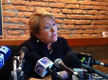 Michelle Bachelet: "This is not about two similar women standing for the presidency." Credit: Marianela Jarroud/IPS