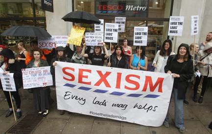 Lads' mags protest targets Tesco stores around UK