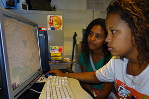 Girls use online tool against violence in Rio favela of Complexo do Alemao