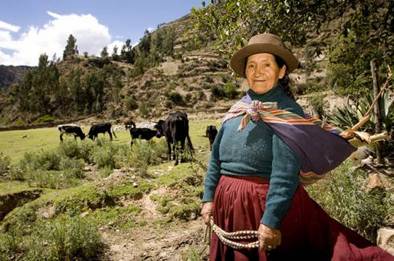 An older woman in Peru. 