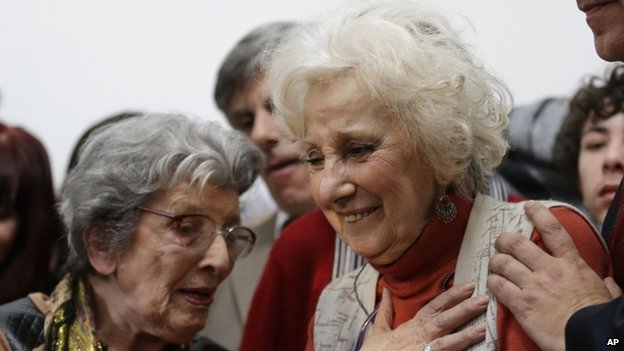 Estela de Carlotto finds her grandson after 36 years. 