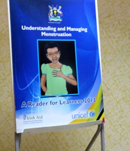 Understanding and Managing Menstruation, was launched by Ugandas Ministry of Education and Sports at East Africas first national menstrual hygiene management conference. The 50-page reader has photos and a section on how to make reusable pads at home, and sections for parents, guardians, peers, friends and schoolboys. Courtesy: Amy Fallon