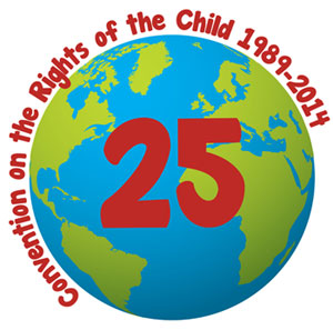 Logo Covention on the Rights of the Child 25th Anniversary