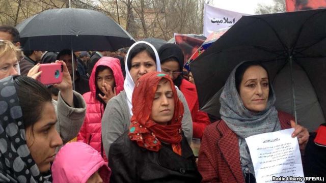 Afghan women demonstrate in Kabul last month against the killing of Farkhunda, who was accused by a mob of burning a Koran.