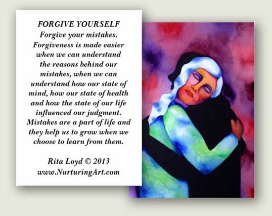 (forgive yourself card image)