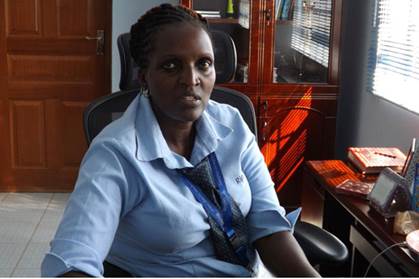 Mrs Mercy Chidi Baidoo at her office at The Ripples Rescue Centre. PHOTO | DAPHINE BILLIMA