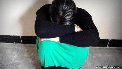 A file photo of a Yazidi woman who escaped Islamic State captivity earlier this year.