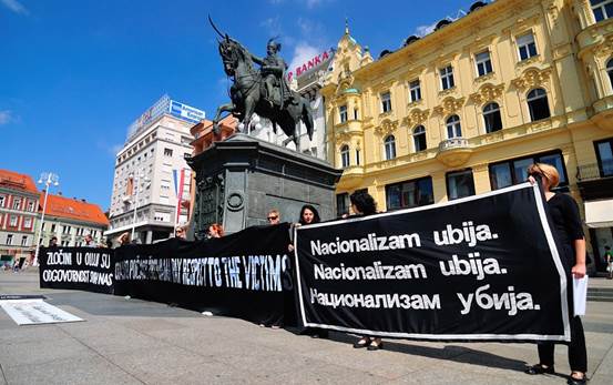 Demonstrators in Croatia advocate for justice for war rape survivors