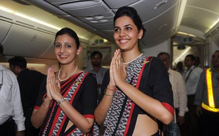 Air India flight attendants, not those pictured above in 2012, must have a 